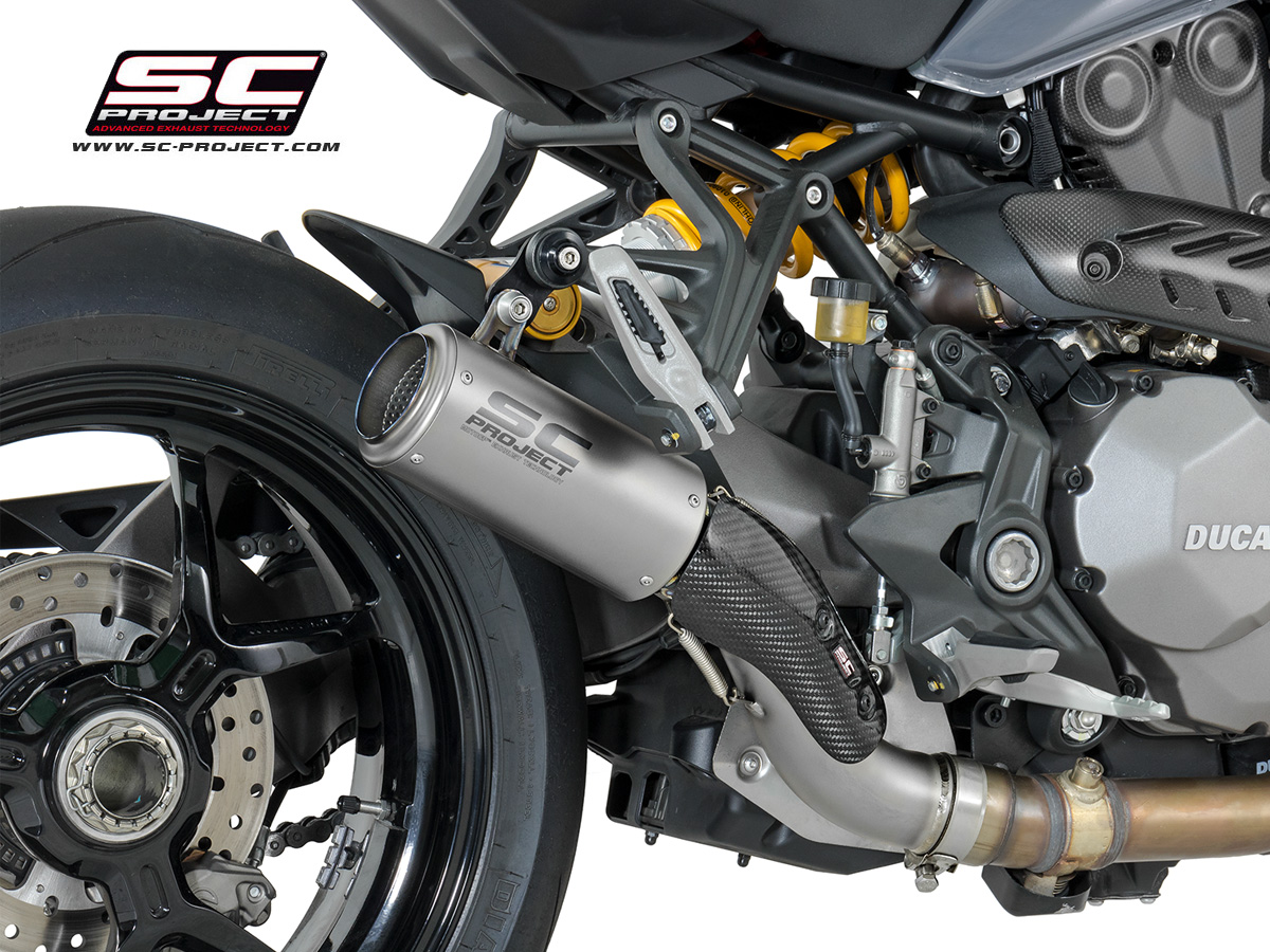 SC-Project Ducati Monster 1200S (17-18) CR-T Slip On Exhaust - D24-T38T
